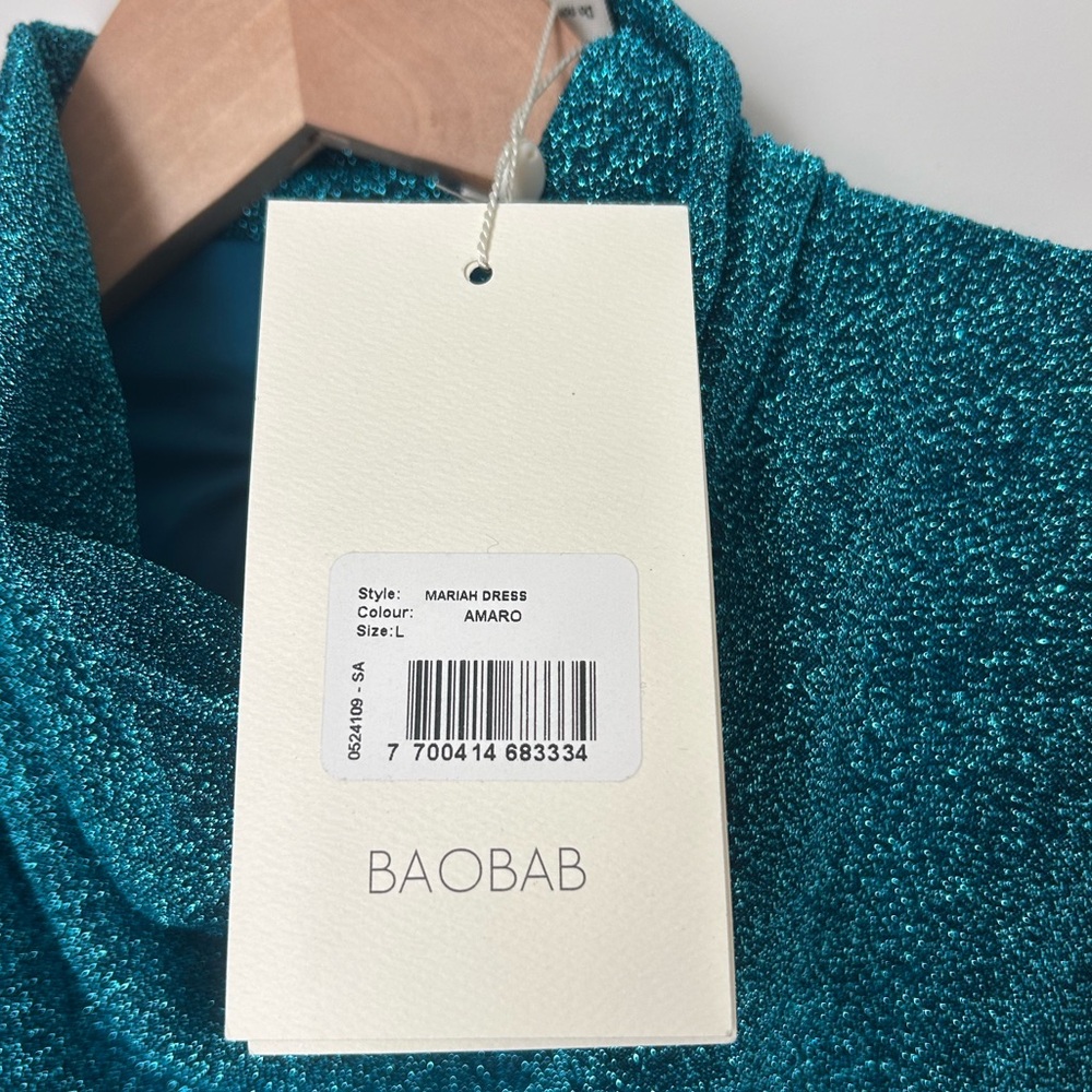 BAOBAB Blue Metallic sleeveless maxi dress - Picture 7 of 15